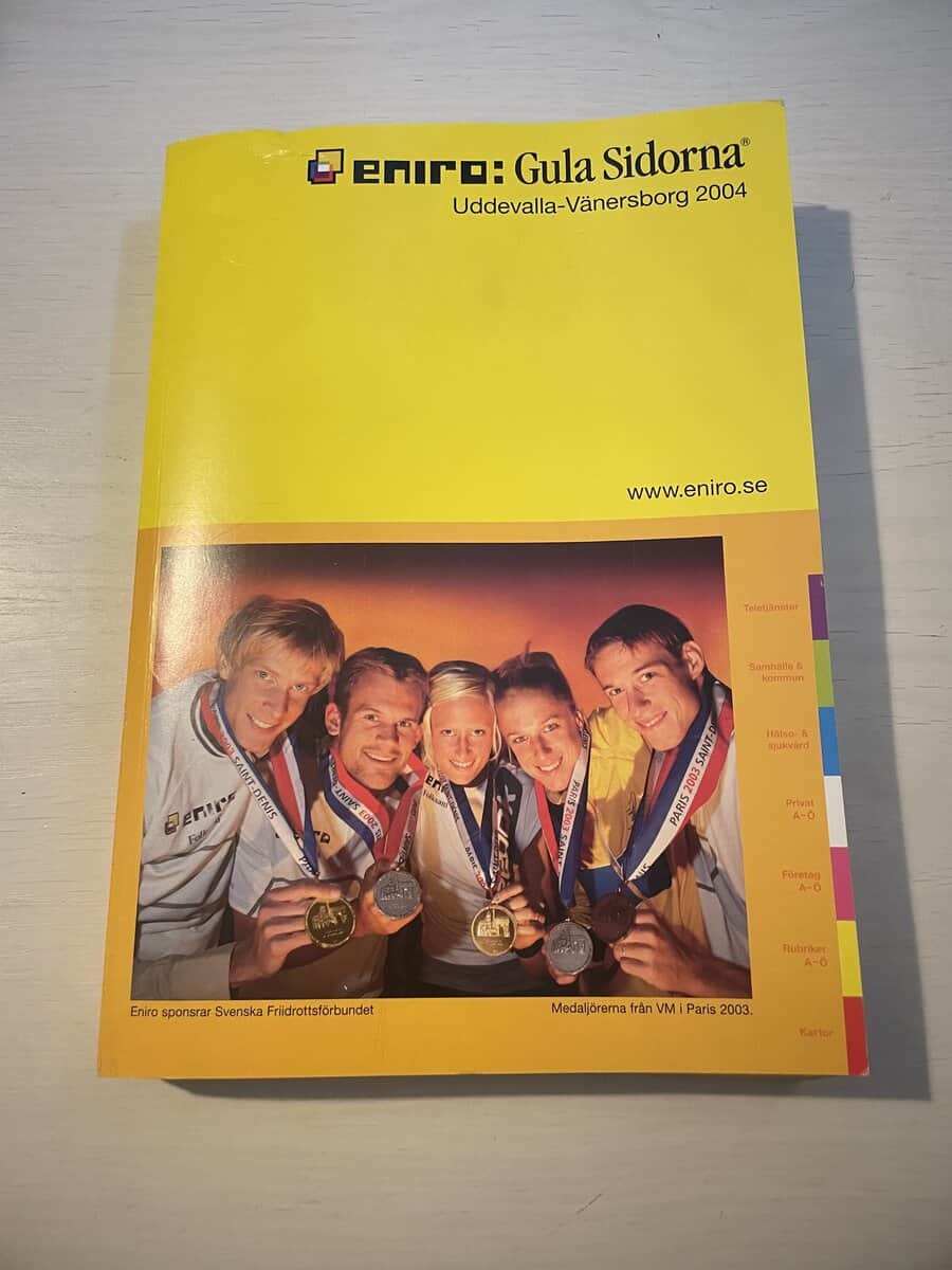 Gula sidorna - Uddevalla-Vänersborg 2004