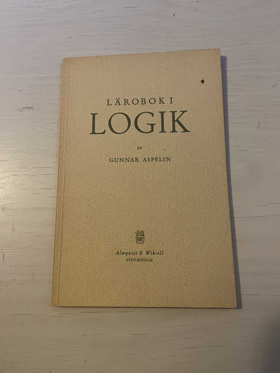 Gunnar Aspelin : Lärobok i logik