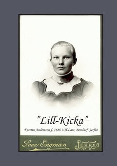 Gunnar Bergman : ”Lill-Kicka” : Kerstin Andersson f. 1886 i Ol-Lars, Bondarf, Jerfsö
