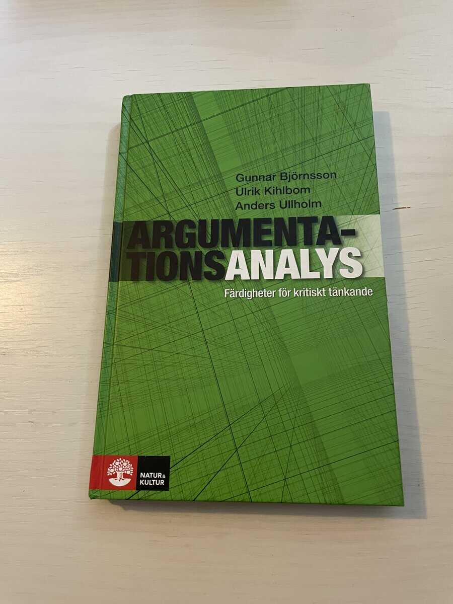 Gunnar Björnsson : Argumentationsanalys färdigheter för kritiskt tänkande