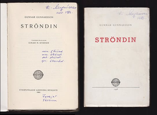 Gunnar Gunnarsson : Ströndin