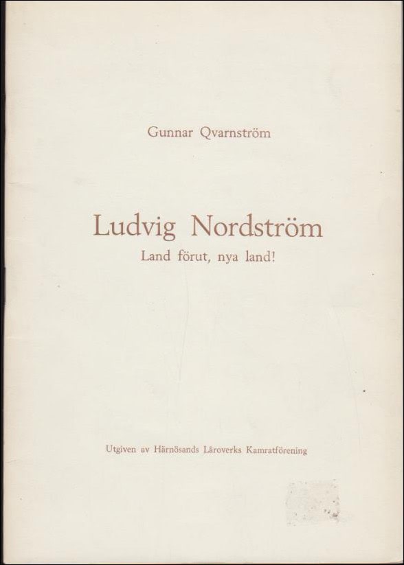 Gunnar Qvarnström : Ludvig Nordström