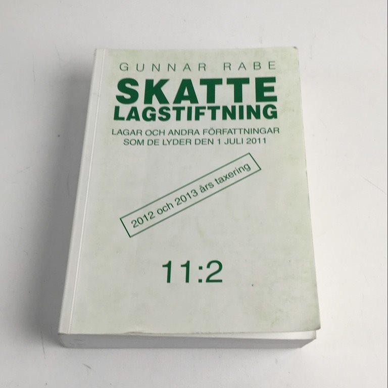 Gunnar Rabe : Skattelagstiftning