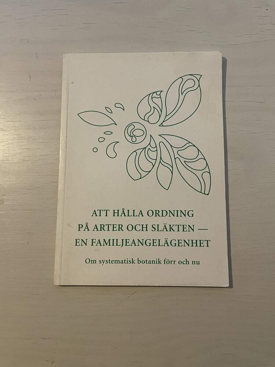 Gunnar Weimarck : Att hålla ordning på arter och släkten - en familjeangelägenhet