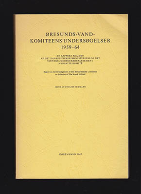 Gunner J. Bonde : Øresunds-vand-komiteens undersøgelser 1959-64