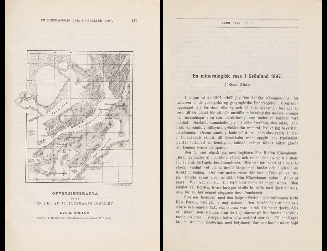 Gust. Flink : En mineralogisk resa i Grönland 1897