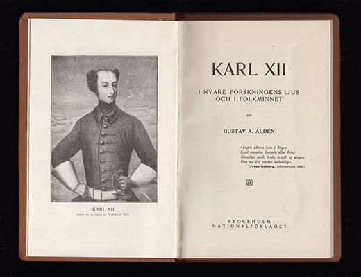 Gustaf A. Aldén : Karl XII i nyare forskningens ljus och i folkminnet