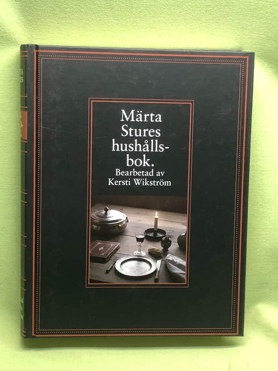 Gustaf Abraham Piper : Märta Stures hushållsbok