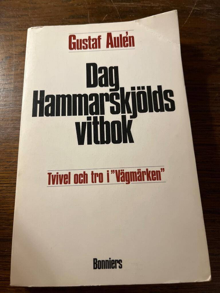 Gustaf Aurén : Dag Hammarskjölds vitbok