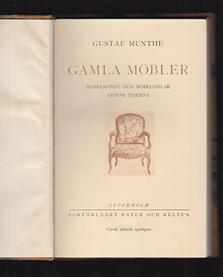 Gustaf Munthe : Gamla möbler