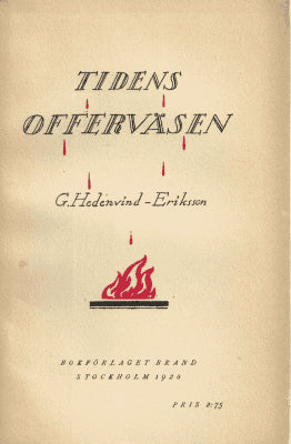 Gustav Hedenvind-Eriksson : Tidens offerväsen