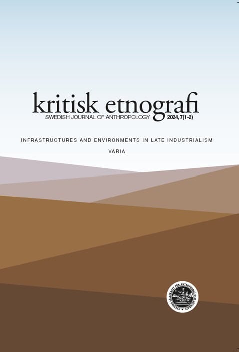 Hagberg, Sten; Hellman, Jörgen : kritisk etnografi - Swedish Journal of Anthropology, 2024, Vol. 7 (1-2)