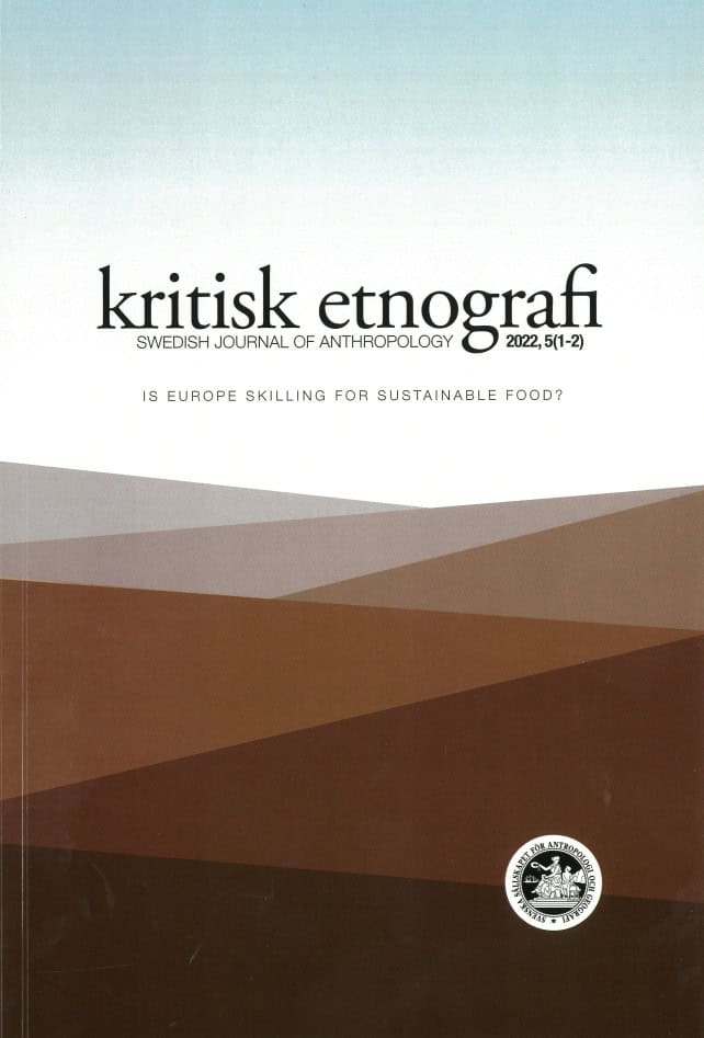 Hagberg, Sten ; Hellman, Jörgen [red.] : Kritisk etnografi - Swedish Journal of Anthropology, 2022, Vol. 5 (1-2)