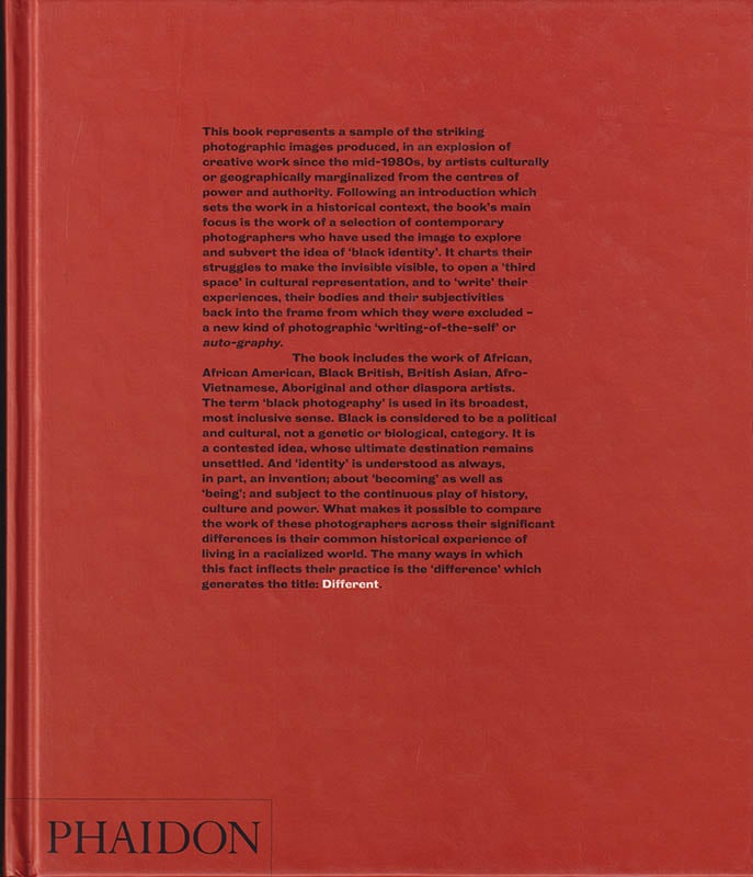 Hall, Stuart ; Sealy, Mark : Different. A historical context. Contemporary photographers and black identity. [=ryggtitel].