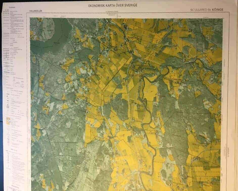 Hallandskarta - Ullared/Knarrhult