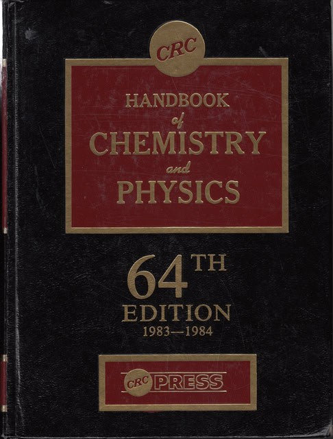 Handbook of Chemistry and Physics, 64th edition 1983-1984