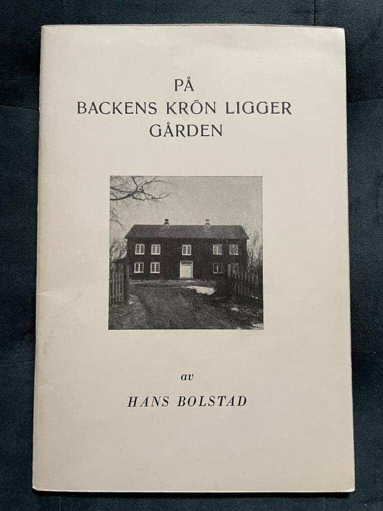 Hans Bolstad : På backens krön ligger gården