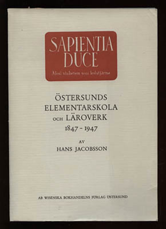 Hans Jacobsson : Östersunds elementarskola och läroverk
