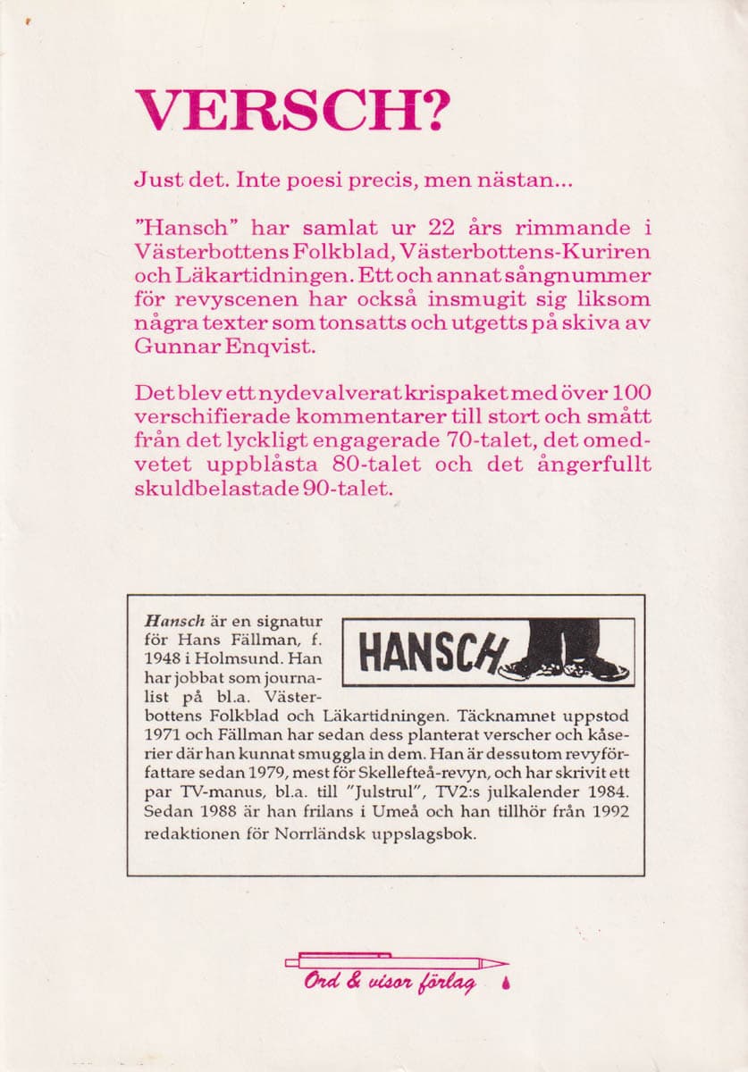 Hansch : Versch