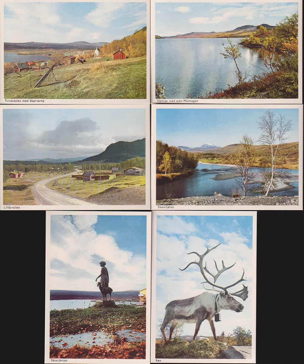 Härjedalens fjällvärd. 12 motiv i färg (vykort)