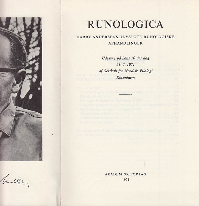 Harry Andersen : Runologica