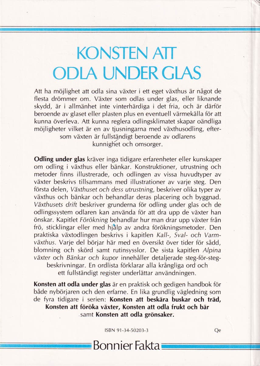 Harry Baker : Konsten att odla under glas