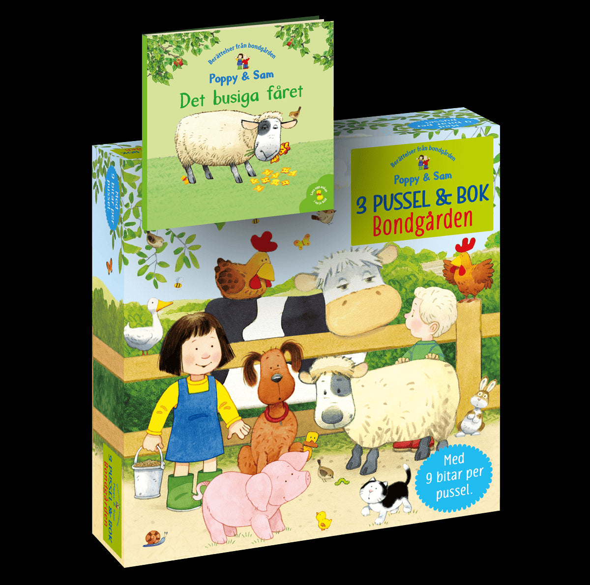 Heather Amery : 3 pussel & bok. Bondgården