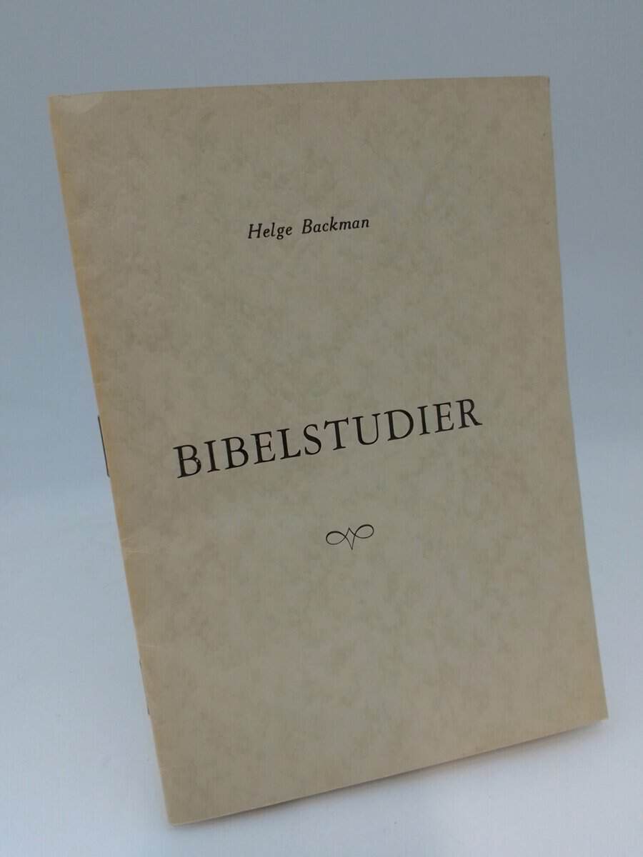 Helge Backman : Bibelstudier