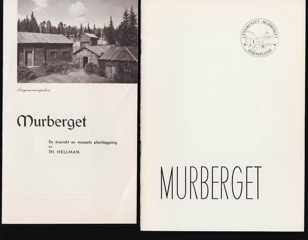 Hellman, Theodor (1877-1958) ; Hellman, Bo (1912-1991) : Murberget (Västernorrlands museum) - tre skrifter