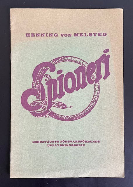 Henning von. Melsted : Spioneri.
