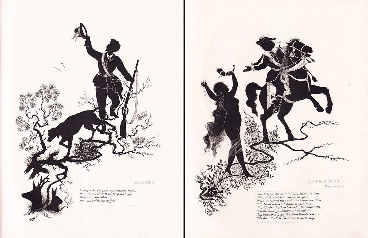 Henric Schmidt : Silhouetter till svenska folkvisor, sånger och ballader