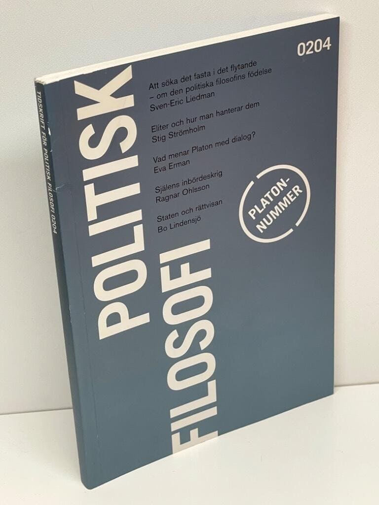 Henrik Ahlenius, Karin Enflo, Folke Tersman : Tidskrift för politisk filosofi. Nr 2 2004, [Platonnummer]