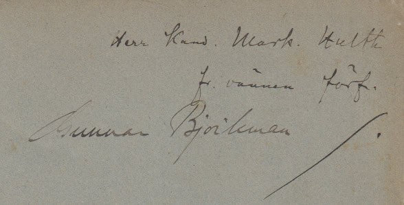 Herman Alfred Callmé : Om de nybildade Hjelmar-öarnes vegetation. Med en karta