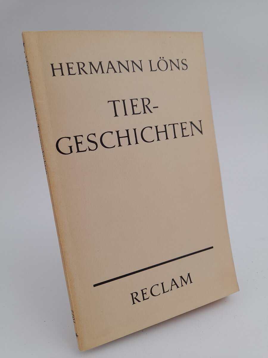 Hermann Löns : Tiergeschichten