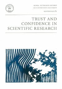 Hermerén, Göran ; Sahlin, Kerstin ; Sahlin, Nils-Eric : Trust and Confidence in Scientific Research