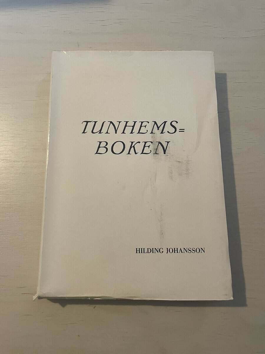 Hilding Johansson : Tunhemsboken