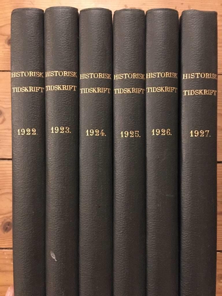 Historisk tidskrift 1922-1927 (6 volymer)