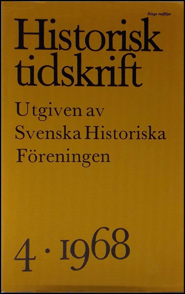Historisk tidskrift : 1968 / 4