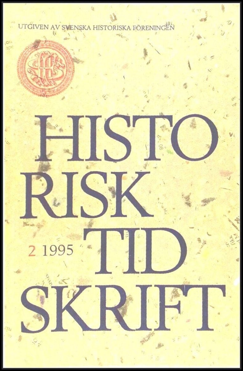 Historisk tidskrift : 1995 / 2