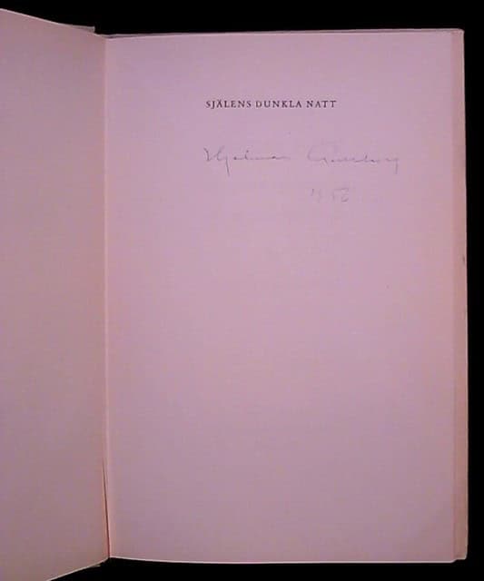 HJALMAR. GULLBERG : Själens dunkla natt och andra tolkningar av främmande lyrik