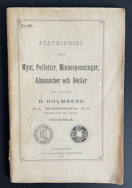 Holmberg : Förteckning Nr 29 (Holmbergs lagerlista)