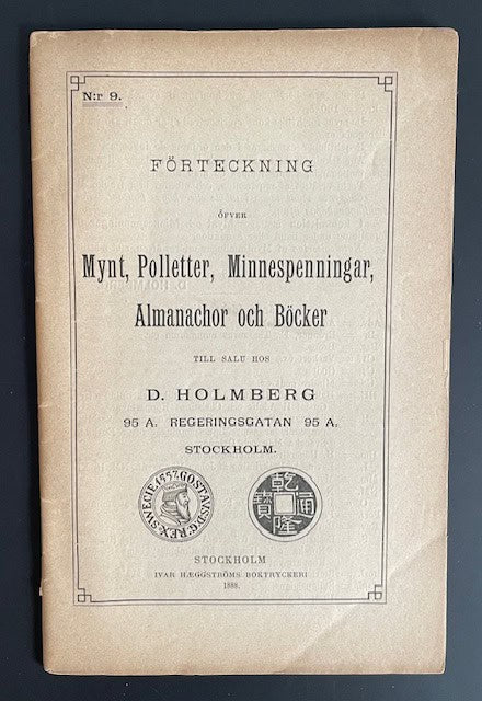 Holmberg : Förteckning Nr 9 (Holmbergs lagerlista)