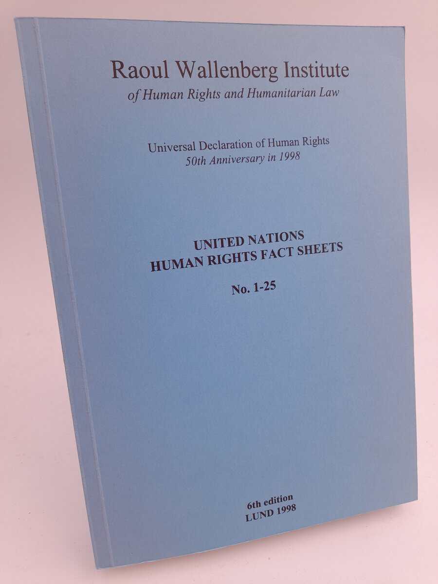 Holmström, Leif ; Karlbrink, Lena : United Nations human Rights fact sheets