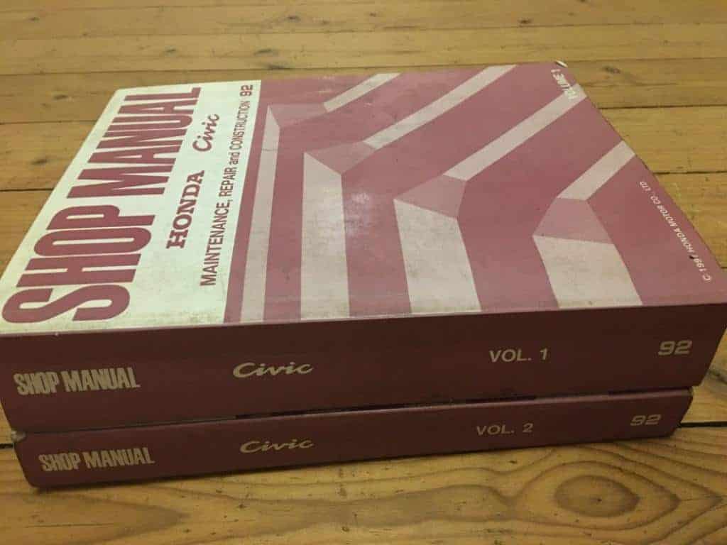 Honda Civic 92 Shop Manual (Volume 1 and 2)