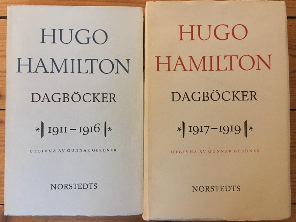 Hugo Hamilton : Dagböcker 1911-1916 1917-1919 (2 volymer, komplett)