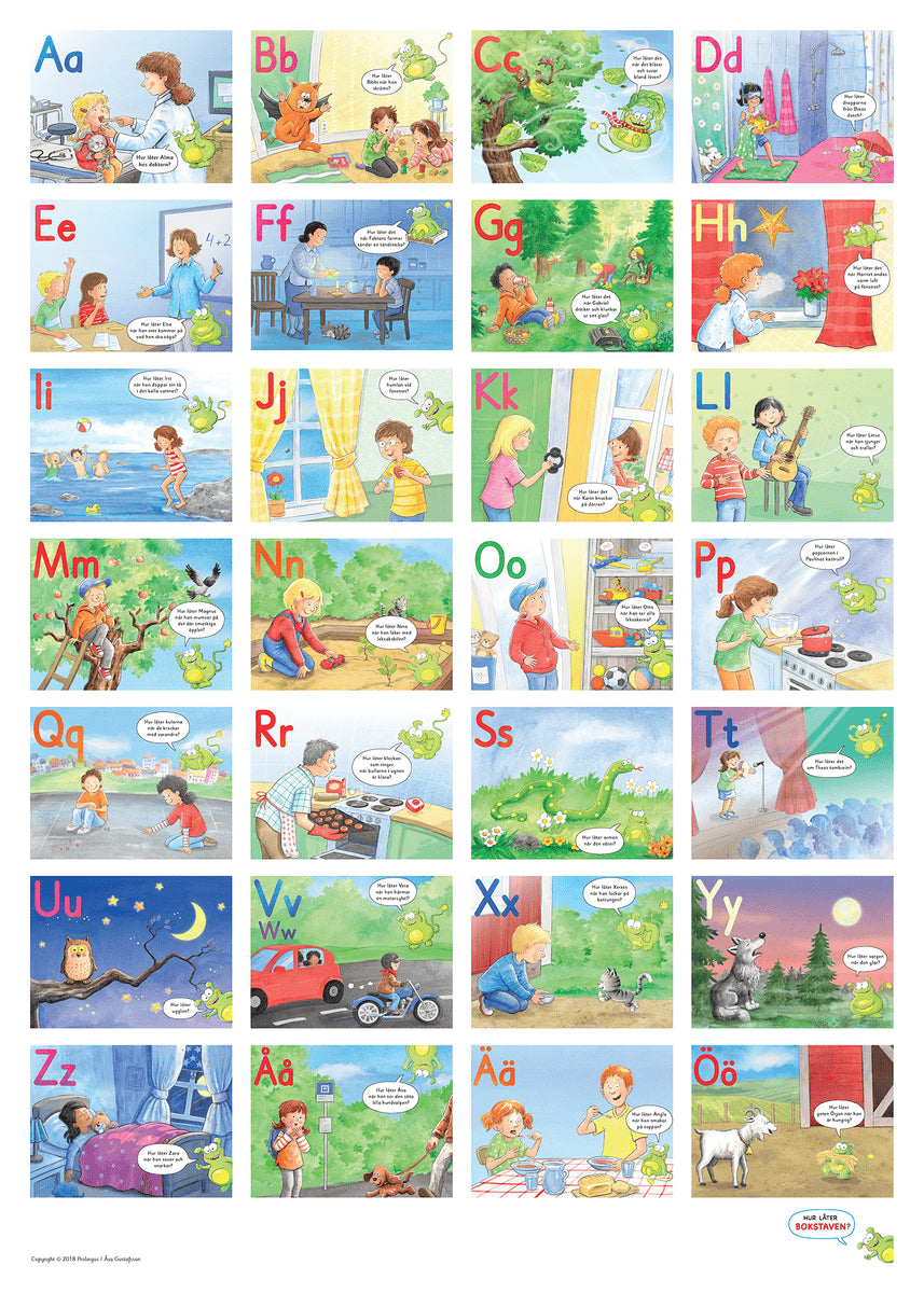 Hur låter bokstaven? ABC-plansch