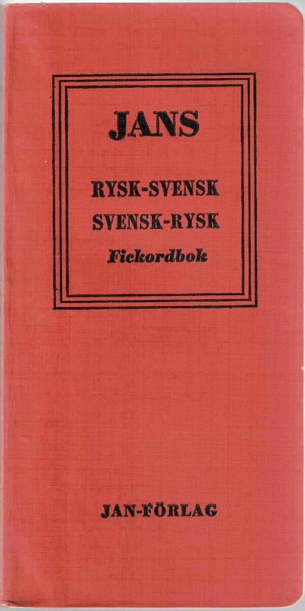 I. Mittelman : Jans rysk-svensk / svensk-rysk fickordbok