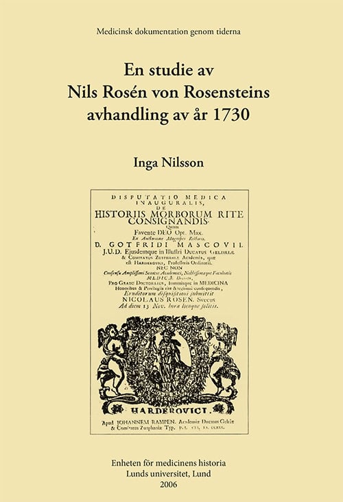 Inga Nilsson : En studie av Nils Rosén von Rosensteins avhandling av år 1730