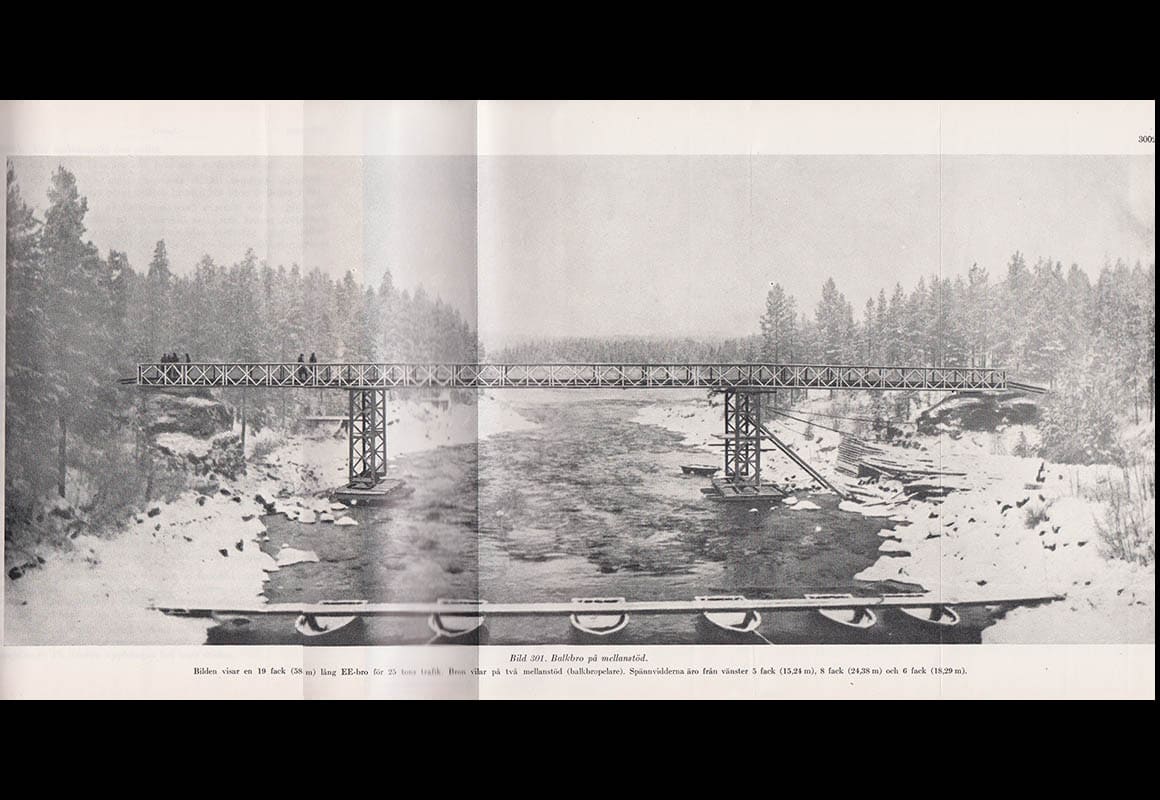 Ingenjörtruppinstruktion. Del IV. Krigsbroarbeten. D. Balkbromateriel 2 (IngI IV D). Fastställd 1955