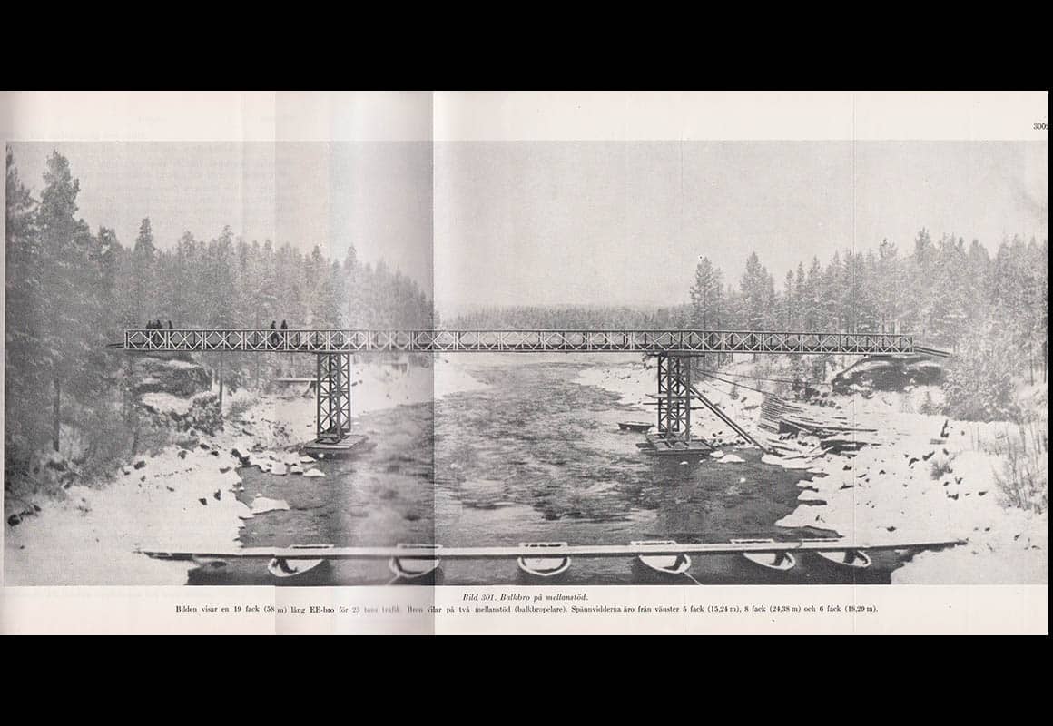 Ingenjörtruppinstruktion. Del IV. Krigsbroarbeten. D. Balkbromateriel 2 (IngI IV D). Fastställd 1955